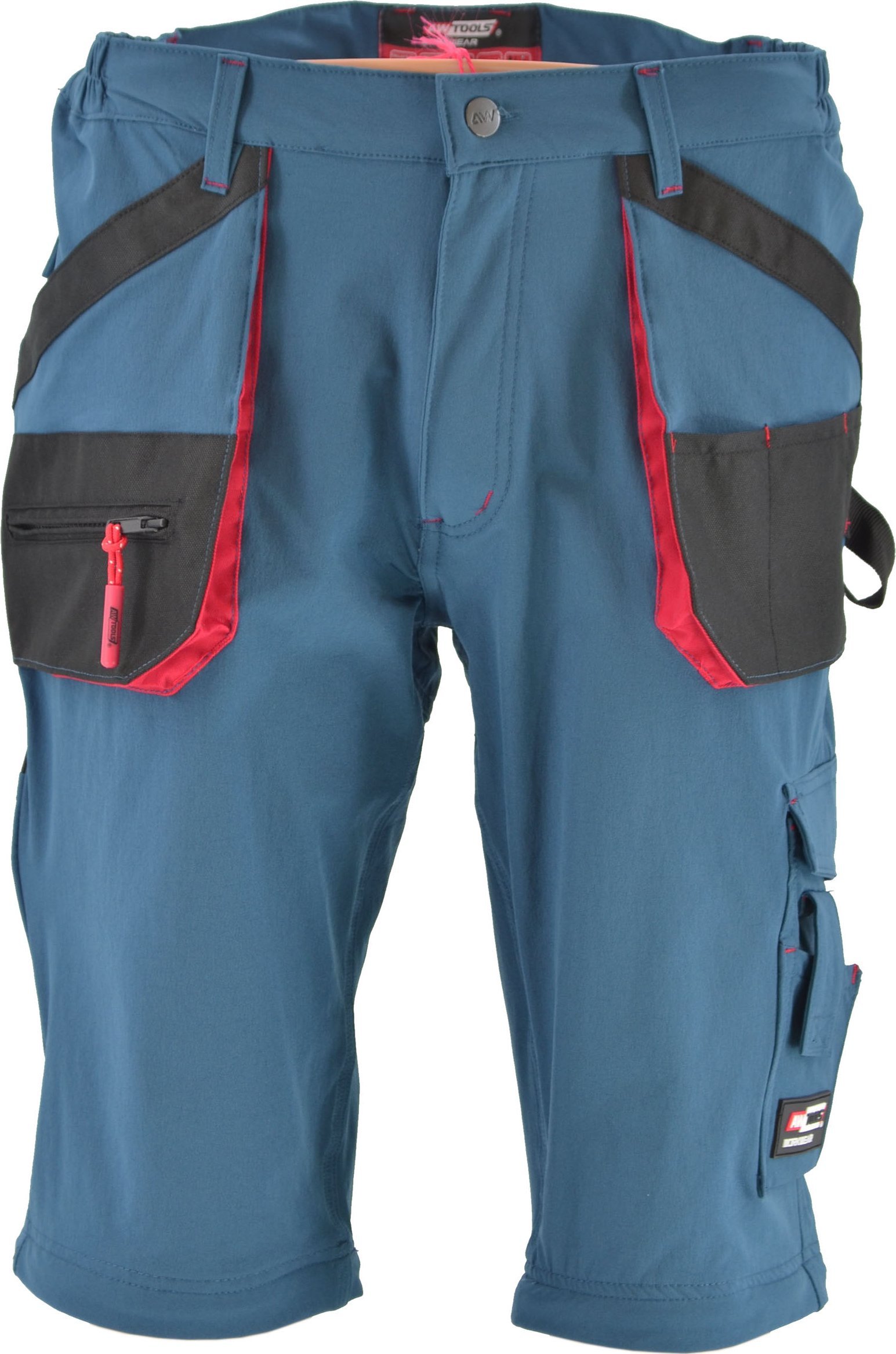 AWTools AWTOOLS SPODNIE SPODENKI ROBOCZE ODPINANE NOGAWKI T2/ PETROL/ M