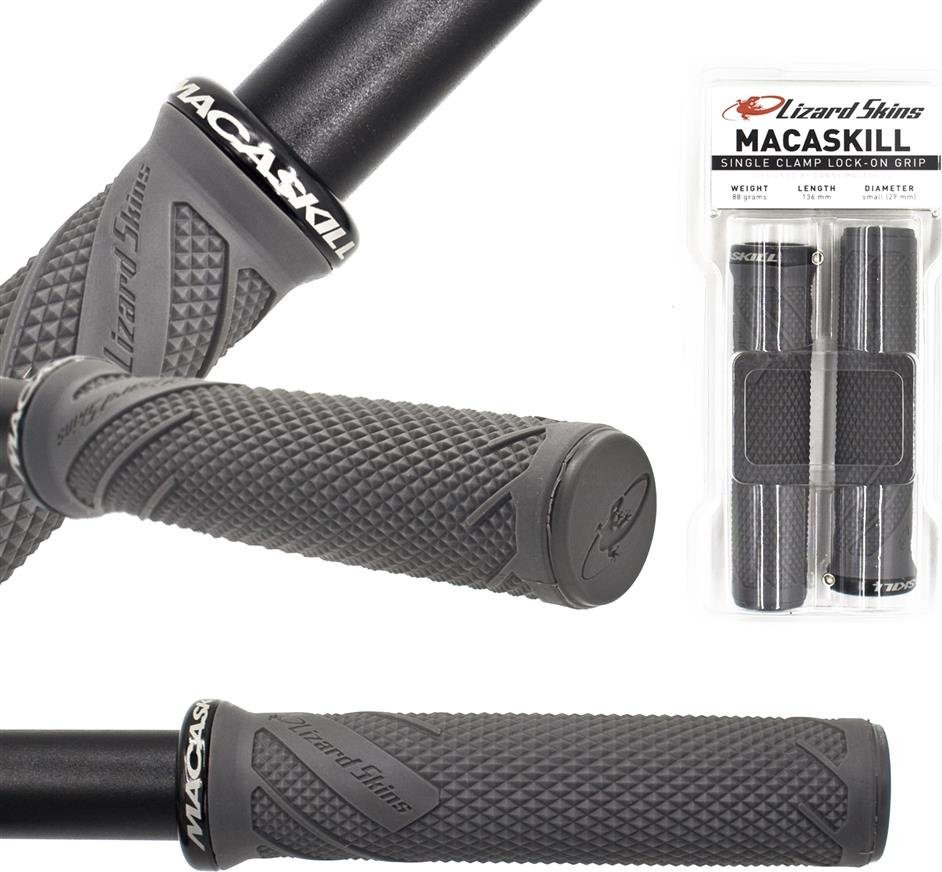 Chwyty Lizard Skins Danny Macaskill Lock-On, przykręcane, grafitowe