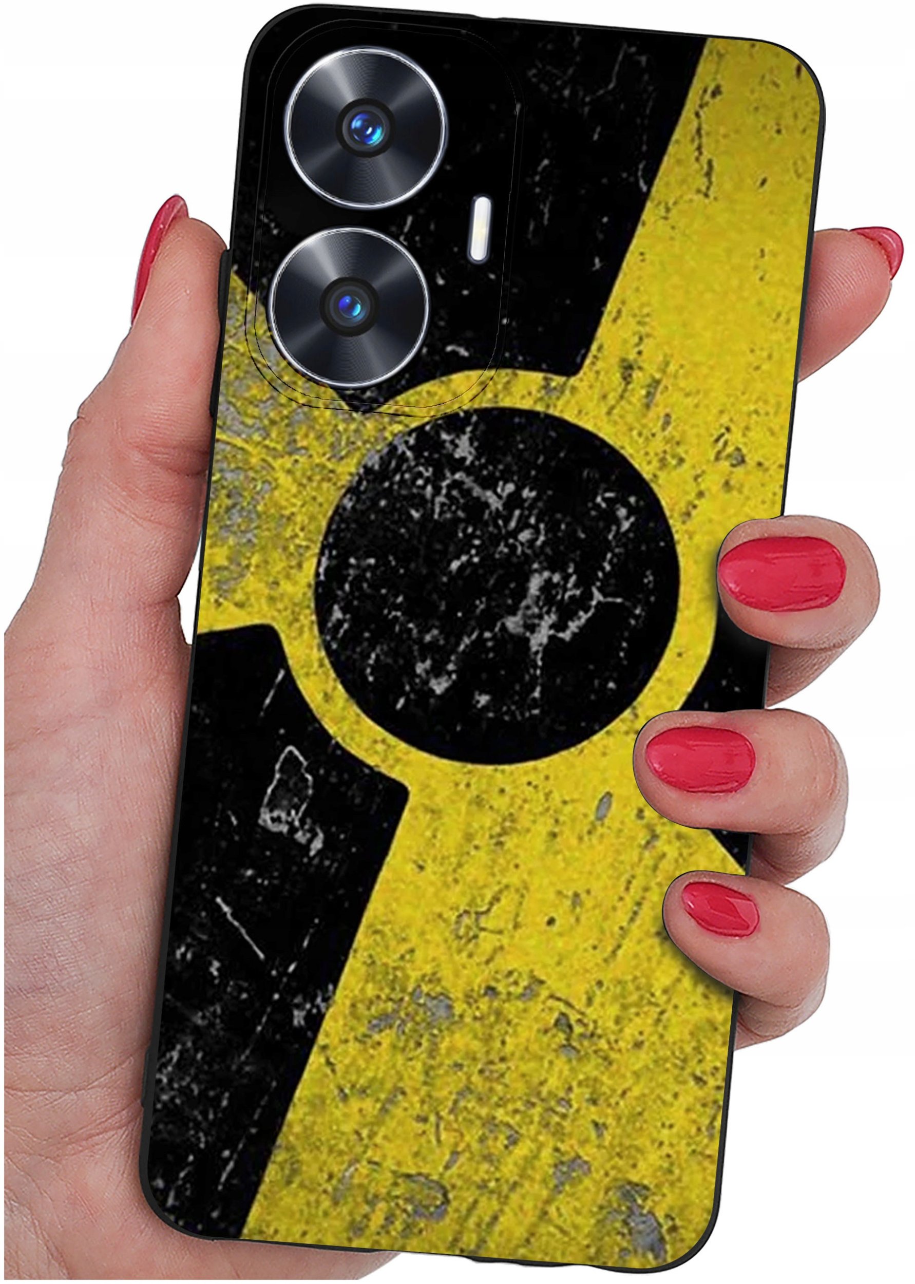 krainaGSM ETUI do Realme C55 wzory |SILIKONOWE MATT CASE + SZKŁO 9H