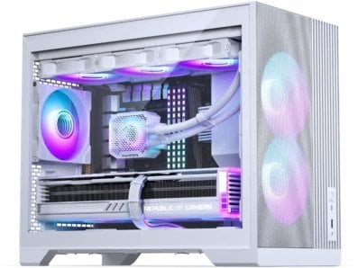PHANTEKS XT M3 PC-Gehuse, Mini-Gehuse, mATX, RGB, Tempered Glass - inklusive 3x 120-mm-Lfter, wei