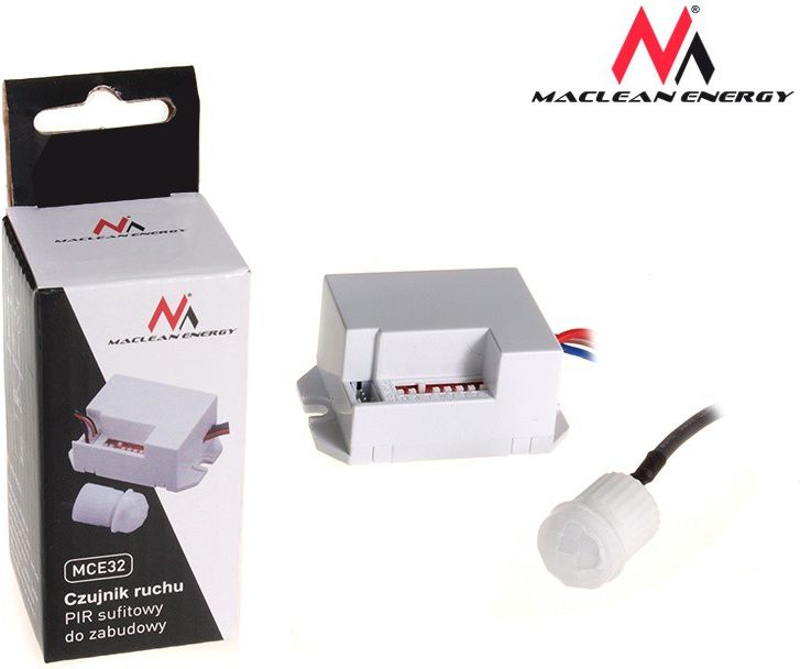 Maclean Czujnik ruchu pir z zew sensorem 800W 360° (MCE32)