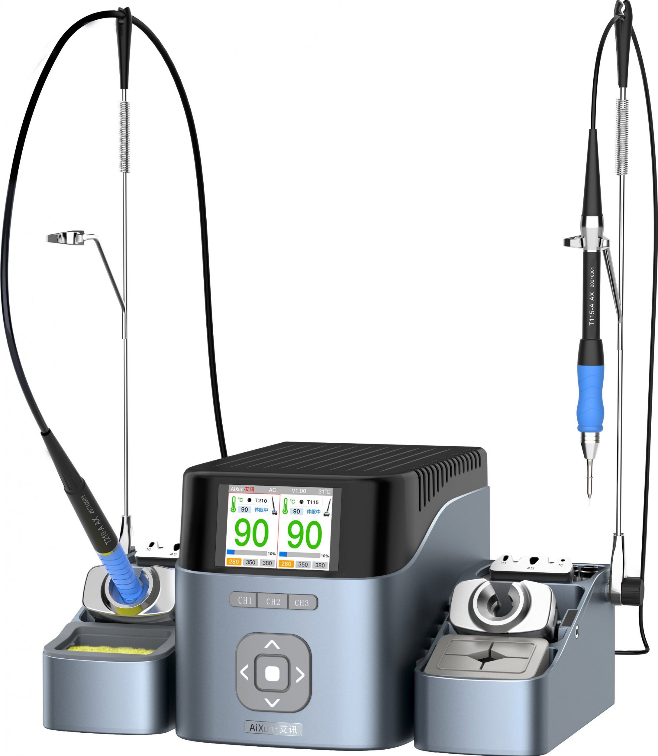 Techrebal PODWÓJNA STACJA LUTOWNICZA AIXUN T210+T115 6XGROT