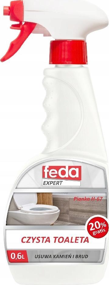 Feda Płyn Do Toalet WC 600ml Do Mycia Czyszczenia Czysta Toaleta Feda