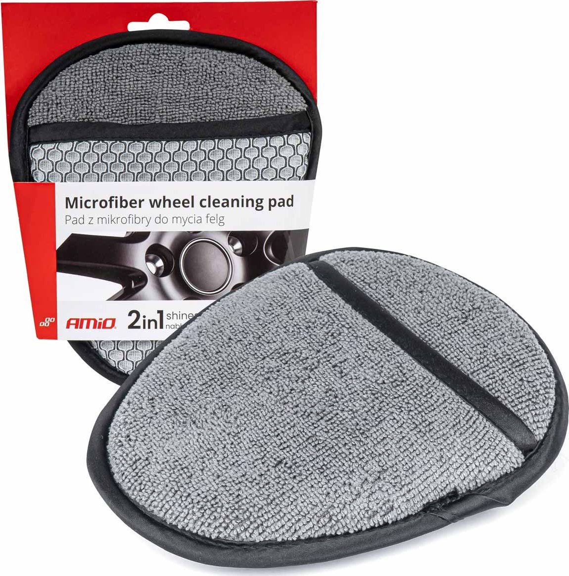 AMiO Pad z mikrofibry gąbka do mycia felg kołpaków amio-03843