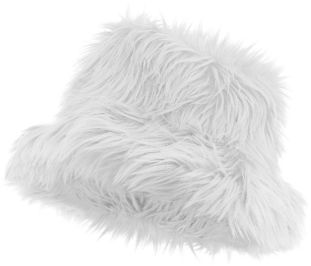 Kapelusz futrzany biały