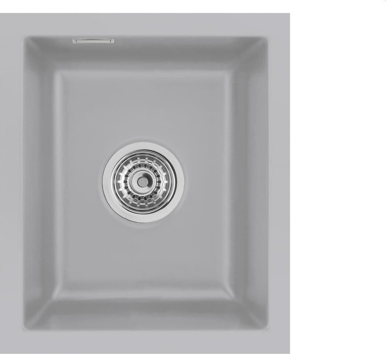 Zlewozmywak SYSTEMCERAM Systemceram Mera 32 U Titan, zlewozmywak ceramiczny, korek manualny