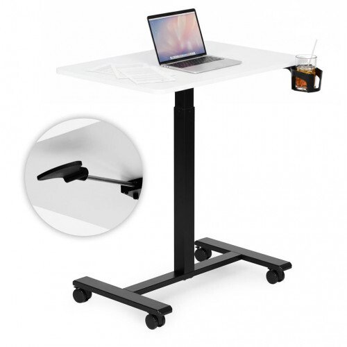 Biurko mobilne ModernHome z uchwytem na napój i regulacją wysokości
