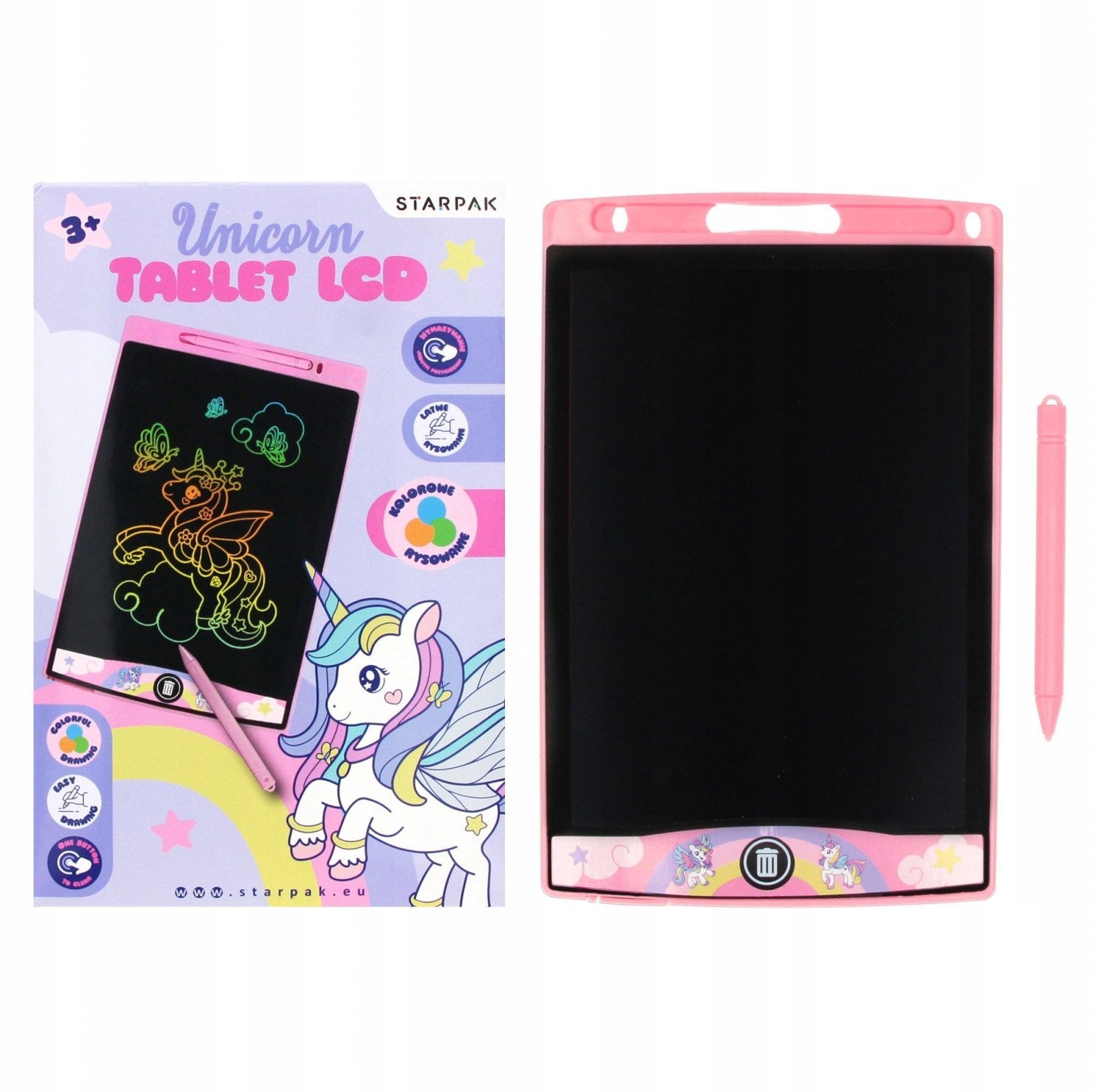 TABLET DO RYSOW LCD B/O 150X230 UNICORN STK1/24