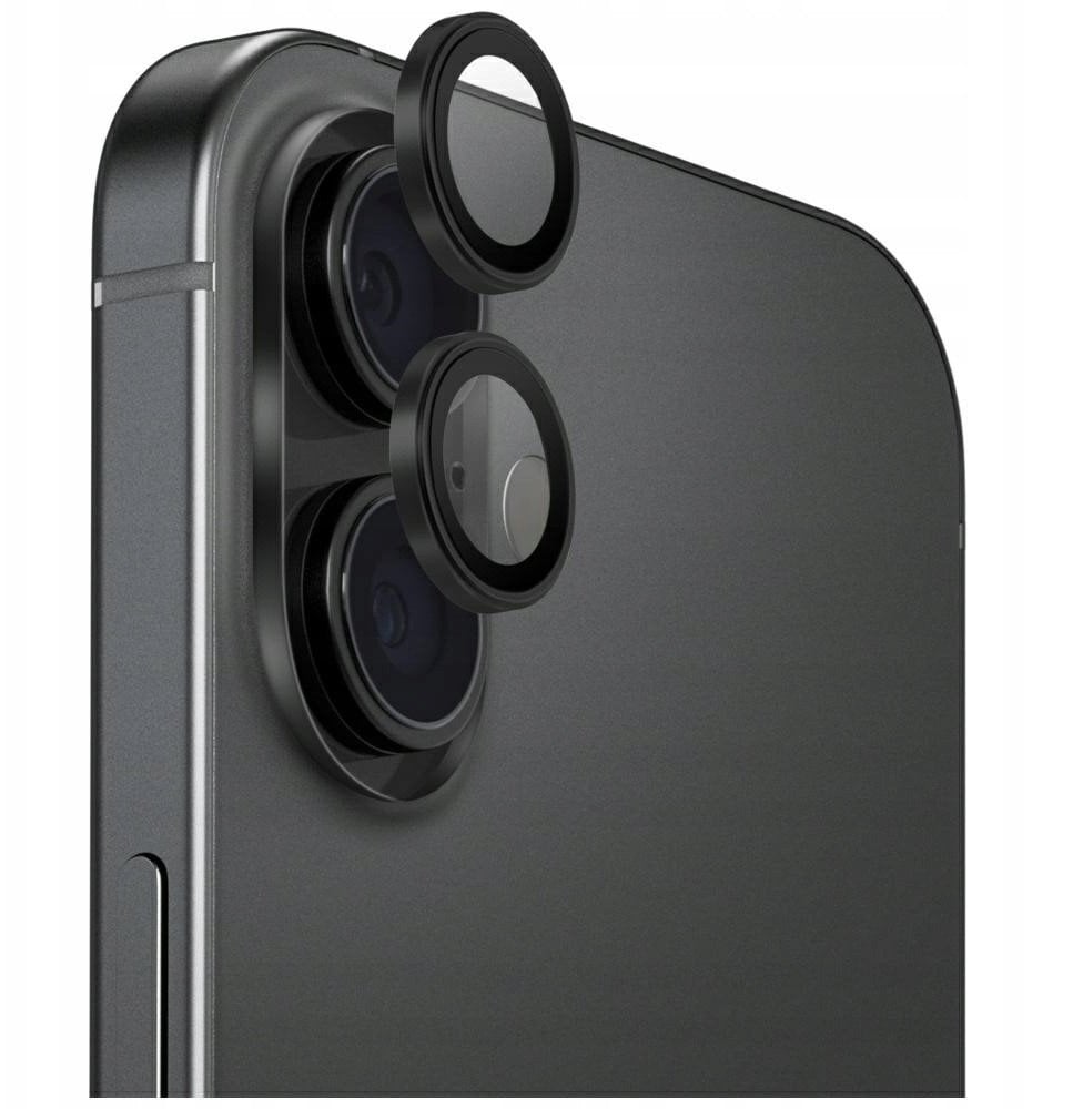 UNIQ Optix Aluminum Camera Lens Protector for iPhone 17 with Applicator, Black
