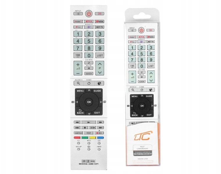 Pilot uniwersalny do TV LCD Toshiba RM-L1328 NETFLIX,YOUTUBE,Rakuten ,3D