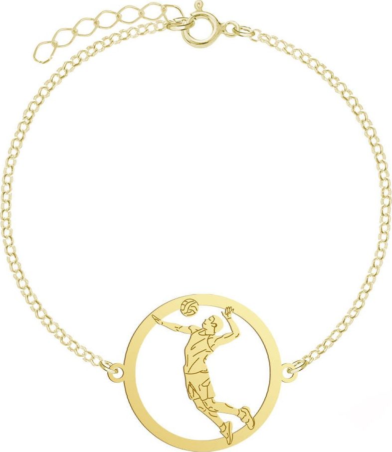 Radziszewska Pozłacana bransoletka Siatkówka męska