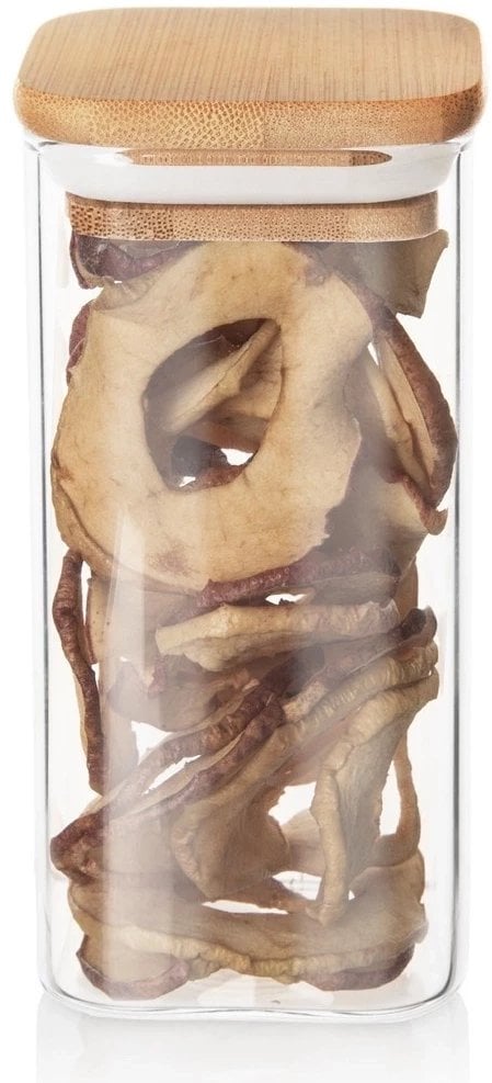 Pojemnik na produkty sypkie szklany z pokrywką i uszczelką 320 ml