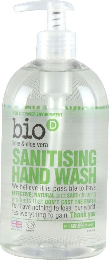 Bio-D Antybakteryjne mydło w płynie, Limonka/Aloes, 500 ml