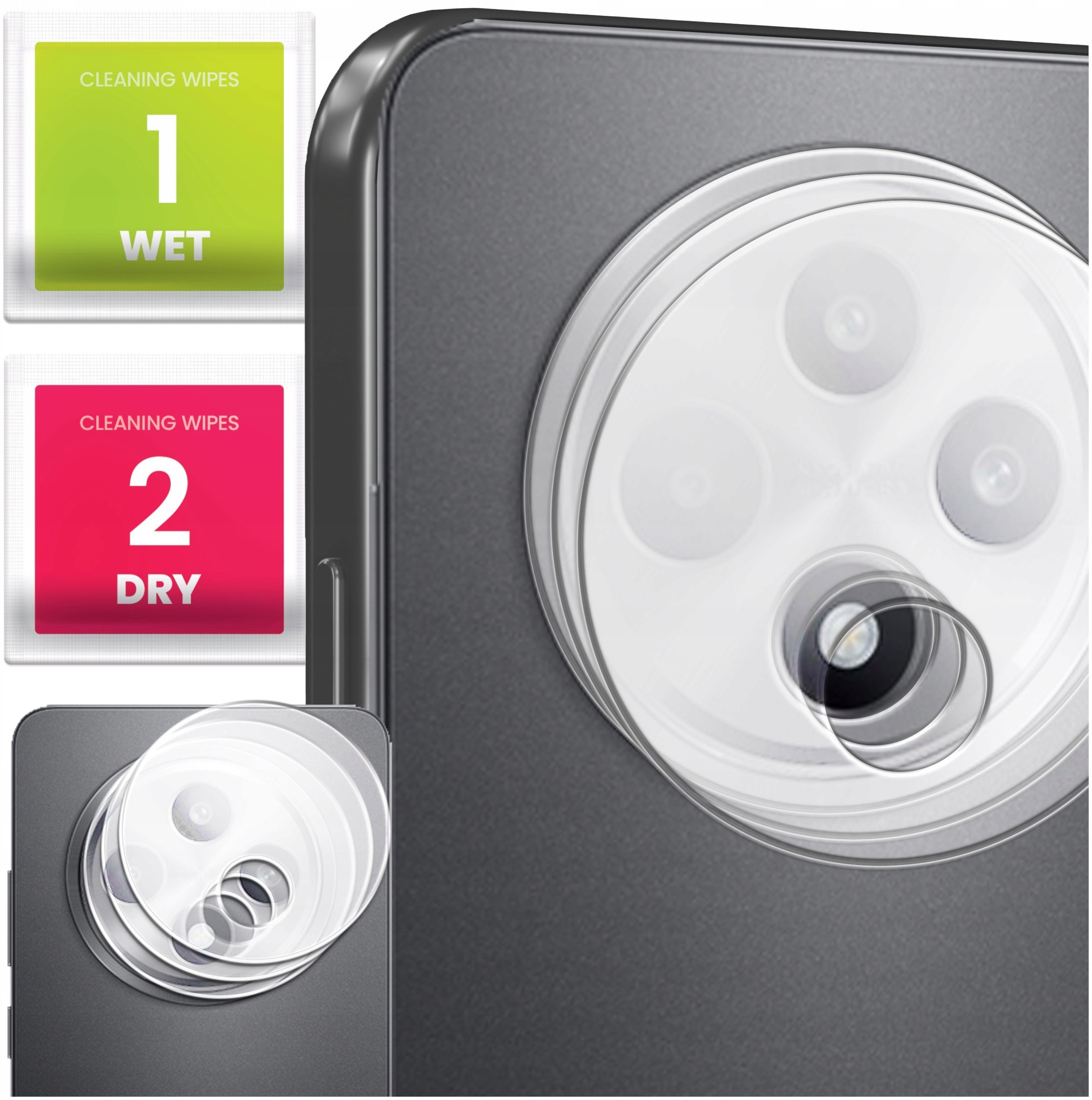 3-PAK Szkło Na Aparat Do Oppo Reno12 F 4G / 5G / FS (Hartowane, Ochronne)