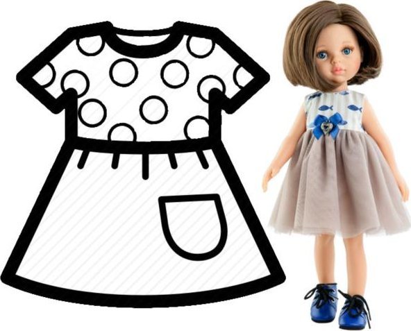 paola reina PAOLA REINA Ubranko dla lalek 32 cm 54485