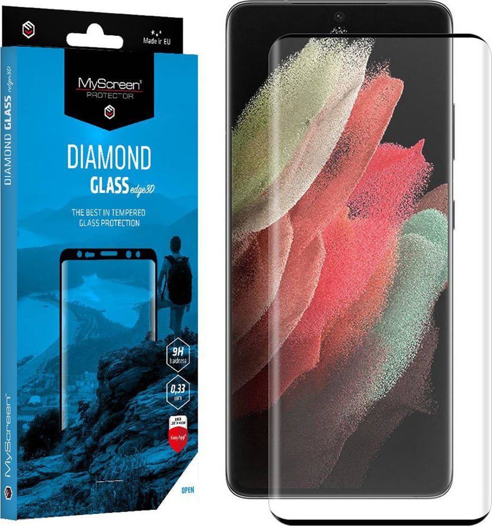 MyScreen Protector Realme GT 6 - Szkło hartowane na cały ekran MyScreen DIAMOND GLASS edge3D (czarna ramka)