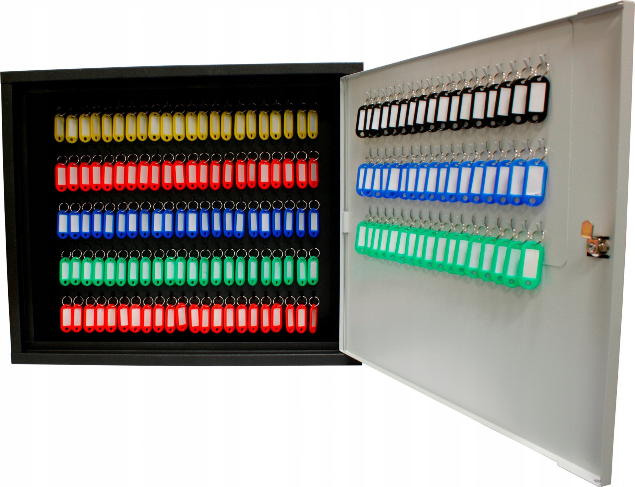 VeroTech Verotech Szafka wisząca na 150 kluczy czarna z szarymi drzwiami