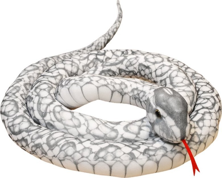 LeanToys Maskotka Pluszowa Wąż Szary 300 cm