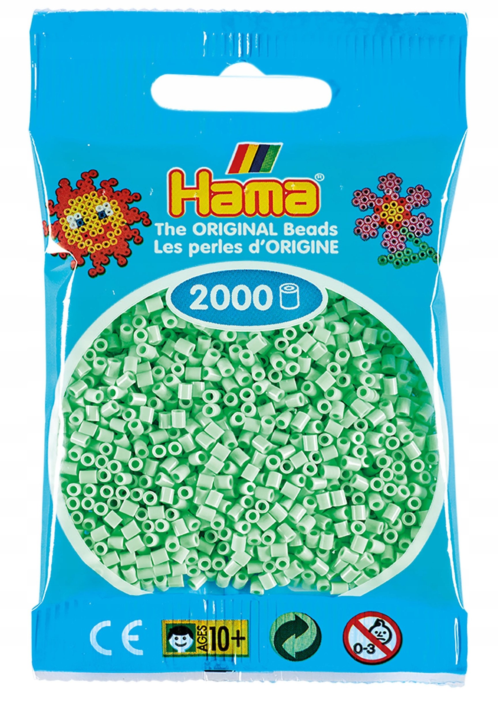 Hama mini beads 2000 pcs. pastel mint