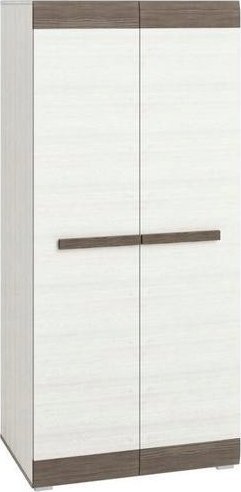 ML Meble Szafa Blanco 92 x 202 x 65 cm biały Lustro: Bez lustra, z wyposażeniem