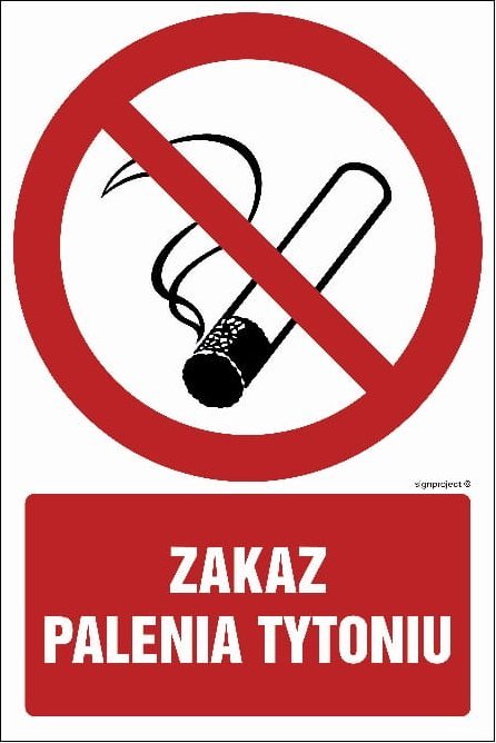 Mój dom Zakaz Palenia Tytoniu - Tablica 15 X 22,5 Cm, Pn - Płyta Sztywna 1Mm Libres Polska Sp Gc036_150X225_Pn 5904937139428