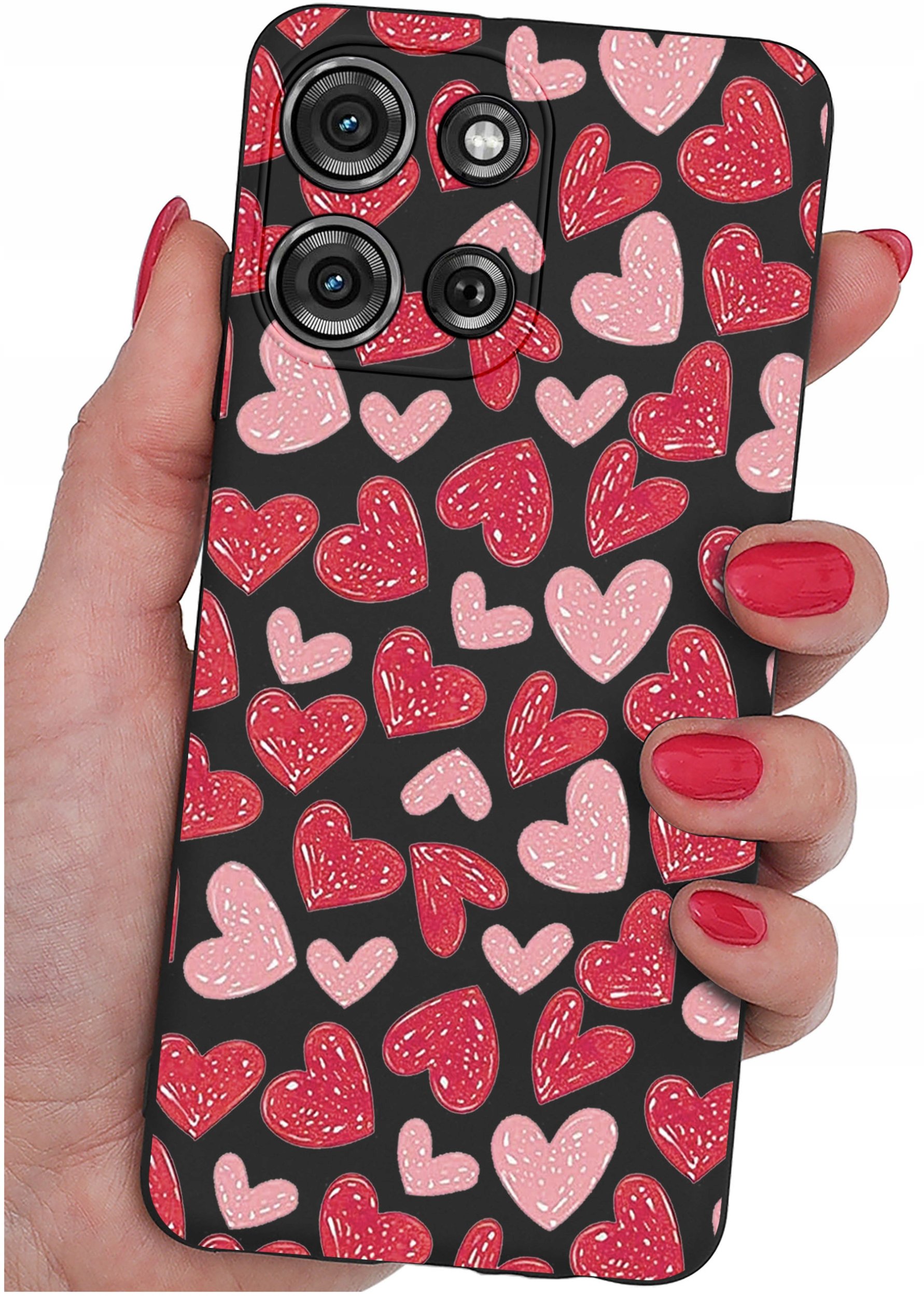 Etui do Motorola G75 5G | WZORY | SILIKONOWE MATT SZKŁO 9H