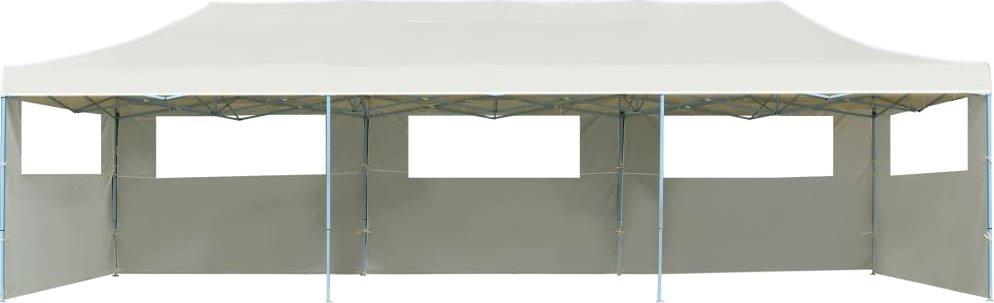 vidaXL Składany namiot z 5 ścianami bocznymi, 3 x 9 m, kremowy