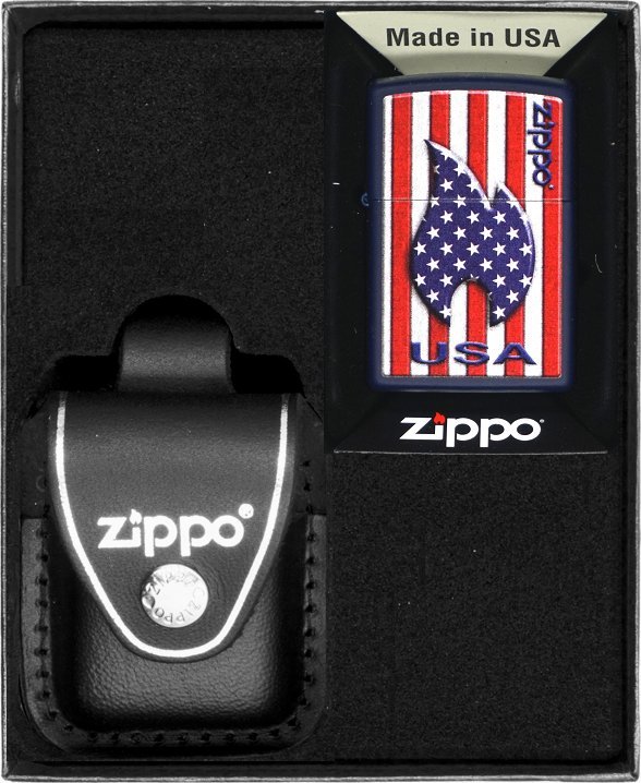 Zestaw ZIPPO Zapalniczka PATRIOTIC FLAME DESIGN Prezentowy No3