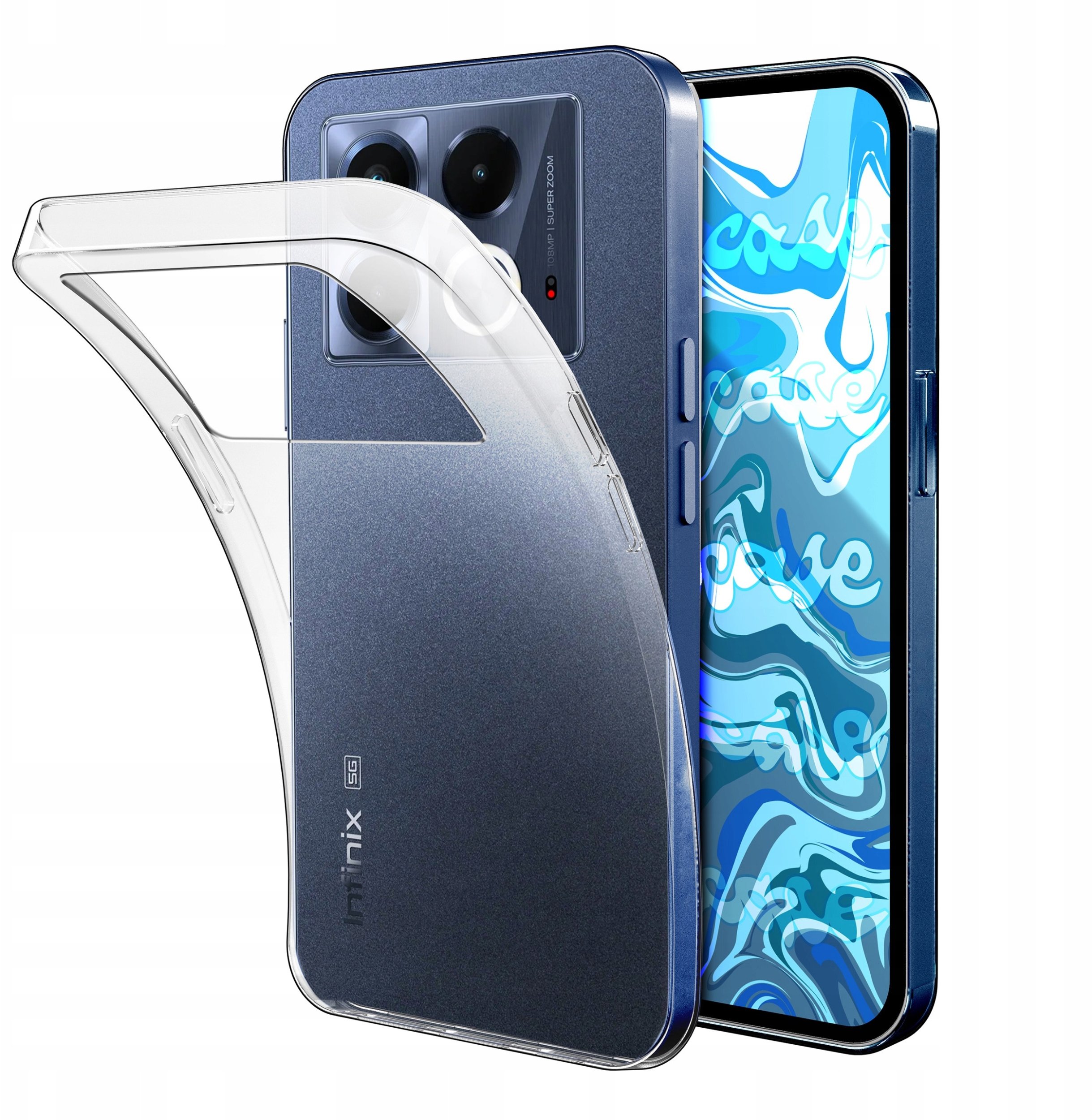 Etui Do Infinix Note 40 5G (Przezroczyste, Silikonowe, Obudowa, Ochronne)