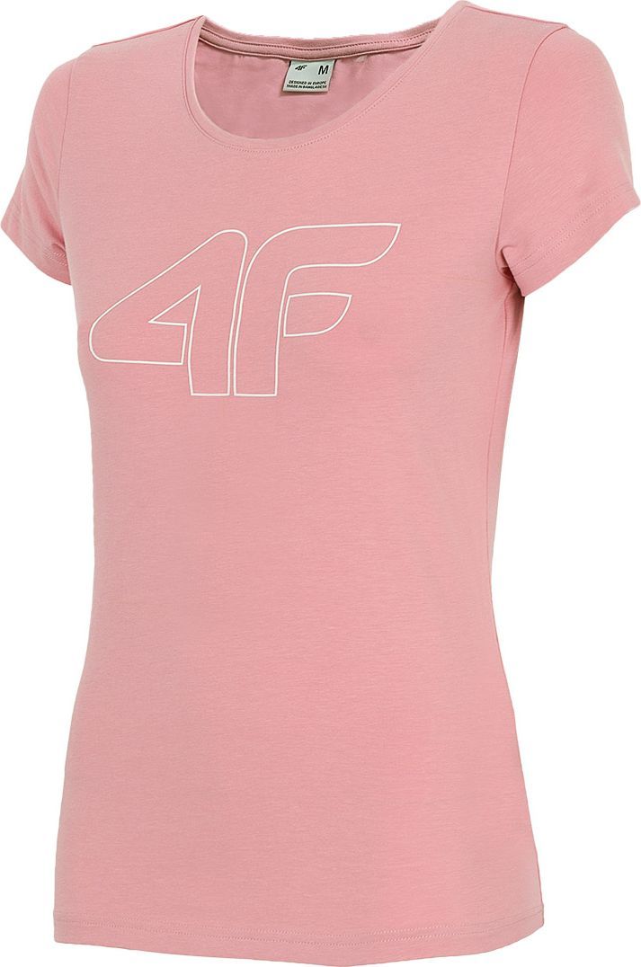 4f Koszulka damska H4L22-TSD353 Jasny róż r. S