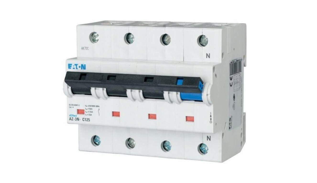 Wyłącznik nadprądowy 3P+N D 20A 25kA AC AZ-3N-D20 174528