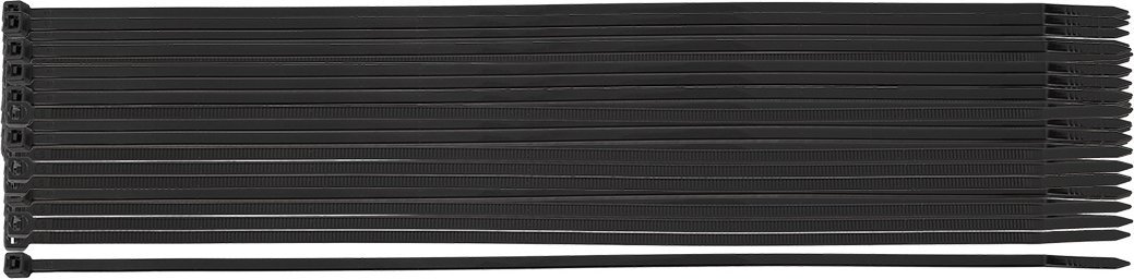 Neo Opaski zaciskowe EXTREME 3.6 × 300 mm, czarne, 100 szt.
