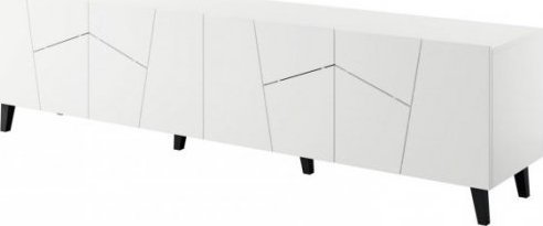 Cama Meble Szafka RTV ETNA 200x42x52 biały mat