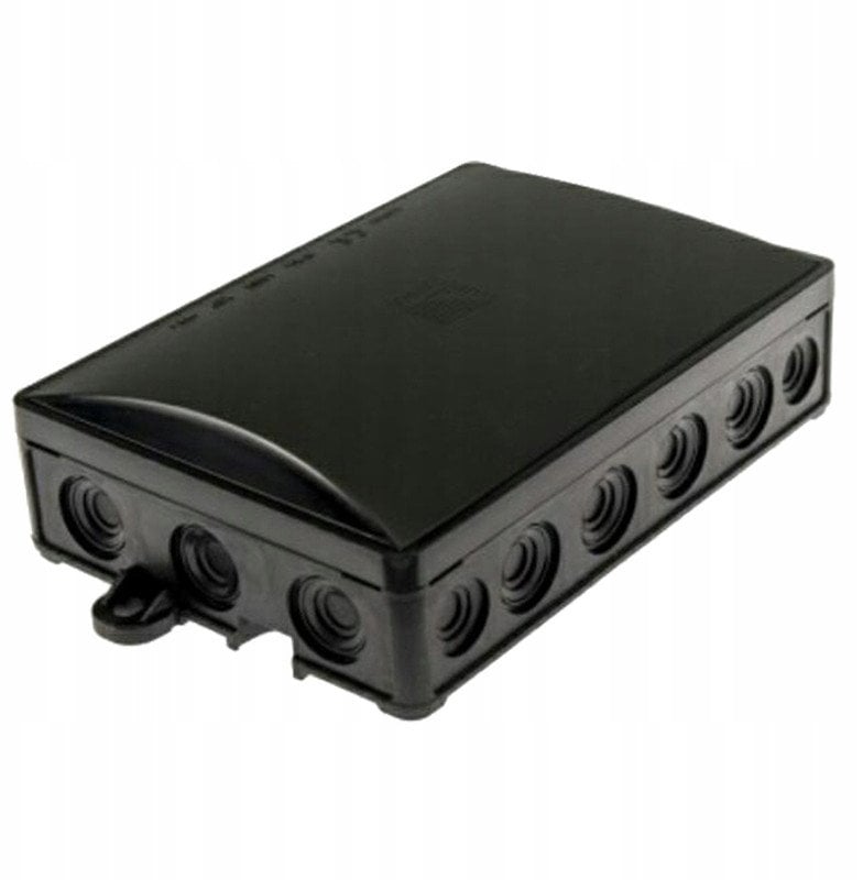 Puszka instalacyjna Pawbol A.0065C hermetyczna, natynkowa 90x130 klik, IP54 czarna