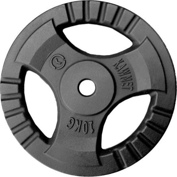 Kawmet Obciążenie żeliwne do sztangi grafitowe (28,5 mm) 10 kg
