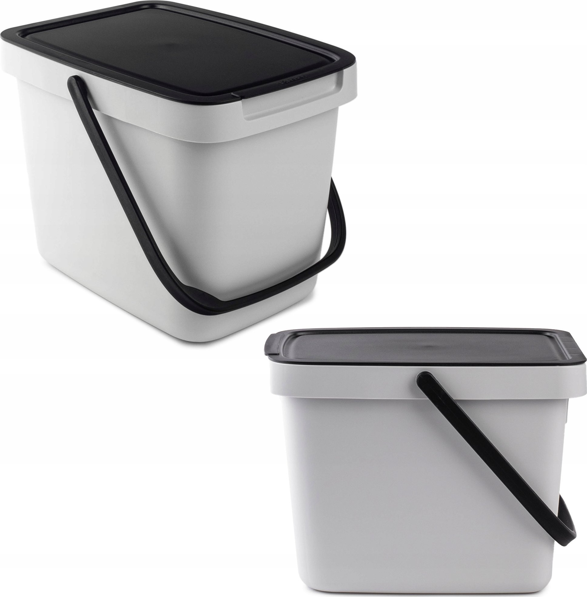 Kosz na śmieci Kadax KADAX Kosz Na Śmieci Pojemnik Na Odpady Z Pokrywą 6L Kubeł Do Segregacji