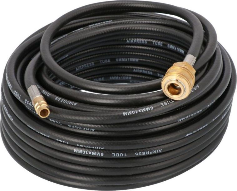 Airpress WĄŻ PNEUMATYCZNY GUMOWY 10*6MM 20M OKUTY