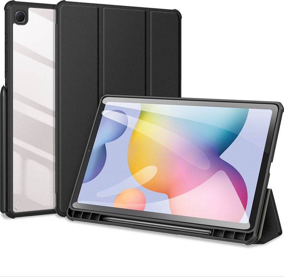Etui na tablet Dux Ducis Toby pancerne etui z klapką Smart Case do Samsung Galaxy Tab S6 Lite z uchwytem na rysik czarny