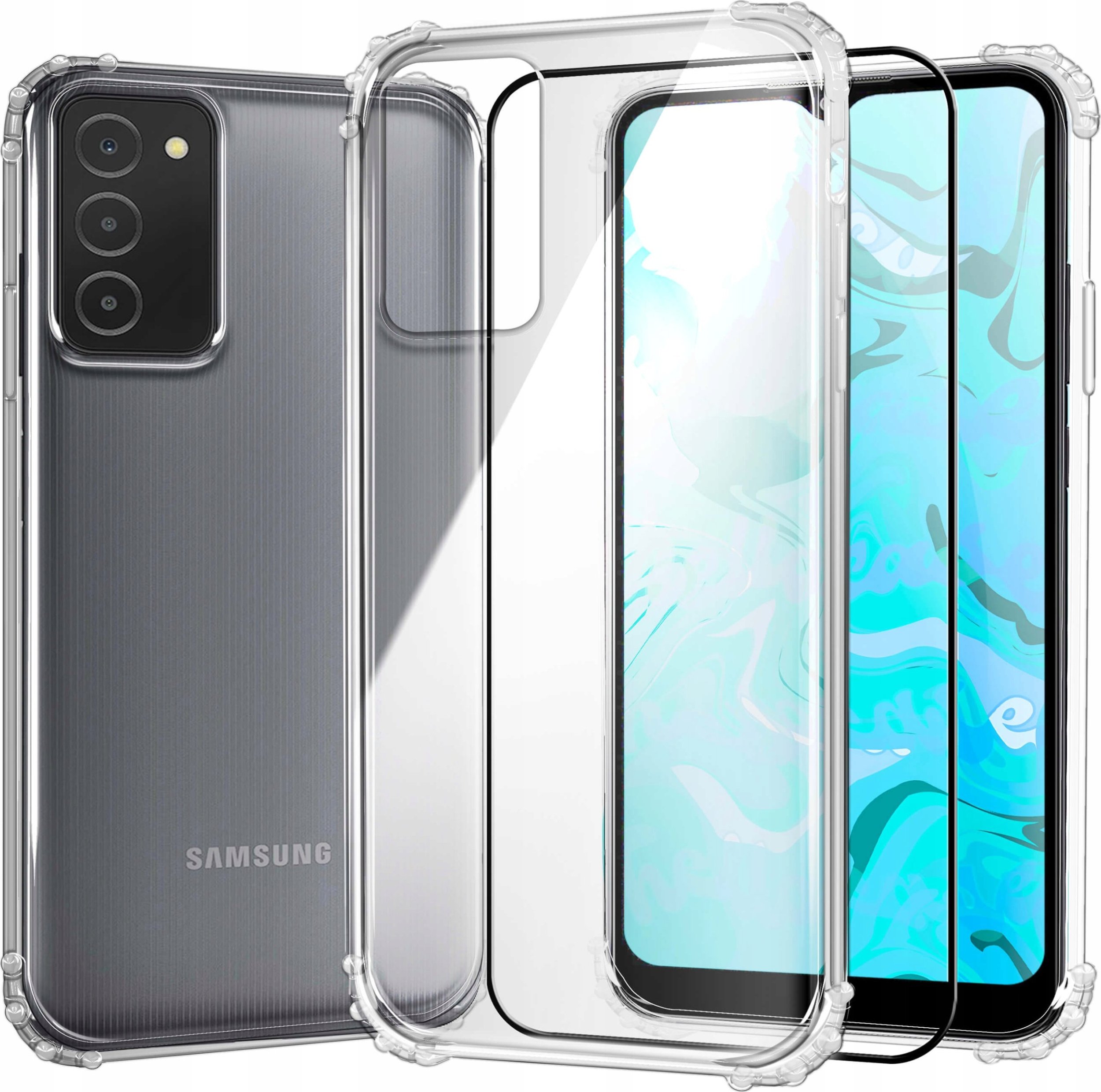 Hello Case ETUI PANCERNE DO SAMSUNG GALAXY A03S | CASE SILIKON GUMA SLIM SHOCK SZKŁO