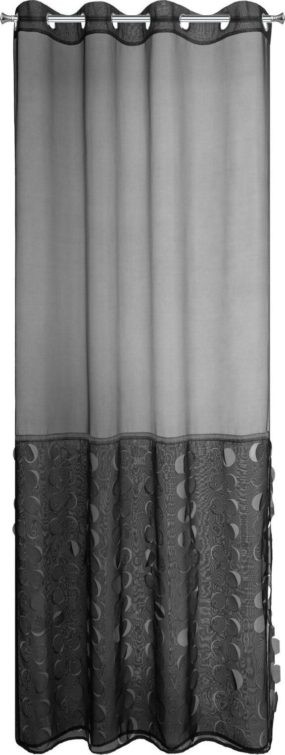 Eurofirany Firana na przelotkach wycinana laserowo DEBORA 140X250 czarna