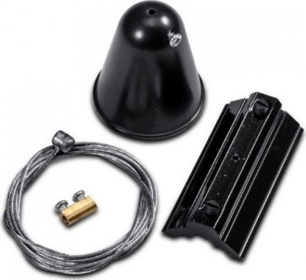 V-TAC Zawiesie Szynosystem Track Light 3 fazowy Zestaw 1M Czarne V-TAC