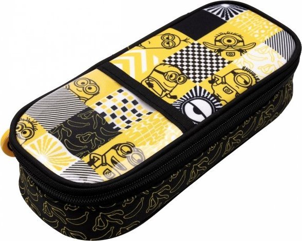 MINIONKI PIÓRNIK SZKOLNY SASZETKA Z KLAPKĄ DLA UCZNIÓW MINIONEK