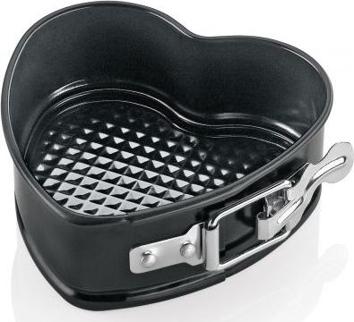 Kuchenprofi Tortownica Kuchenprofi Ptissier serce, 11,5x11 cm, czarna