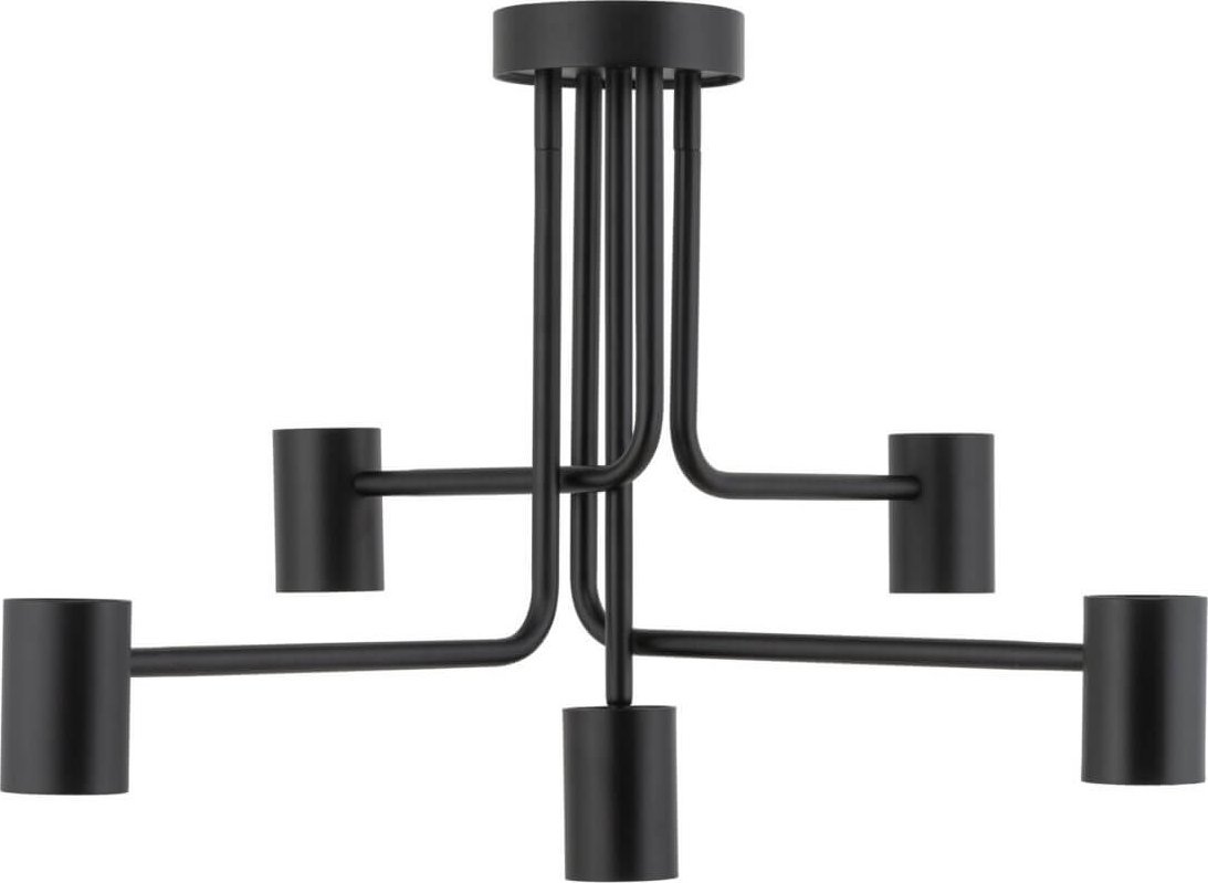 Lampa sufitowa Sigma 5-płomienna lampa sufitowa Luis do przedpokoju czarna