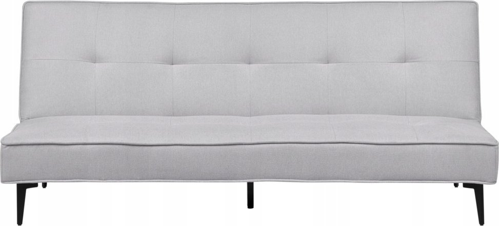 Beliani Sofa rozkładana jasnoszara ESSVIK