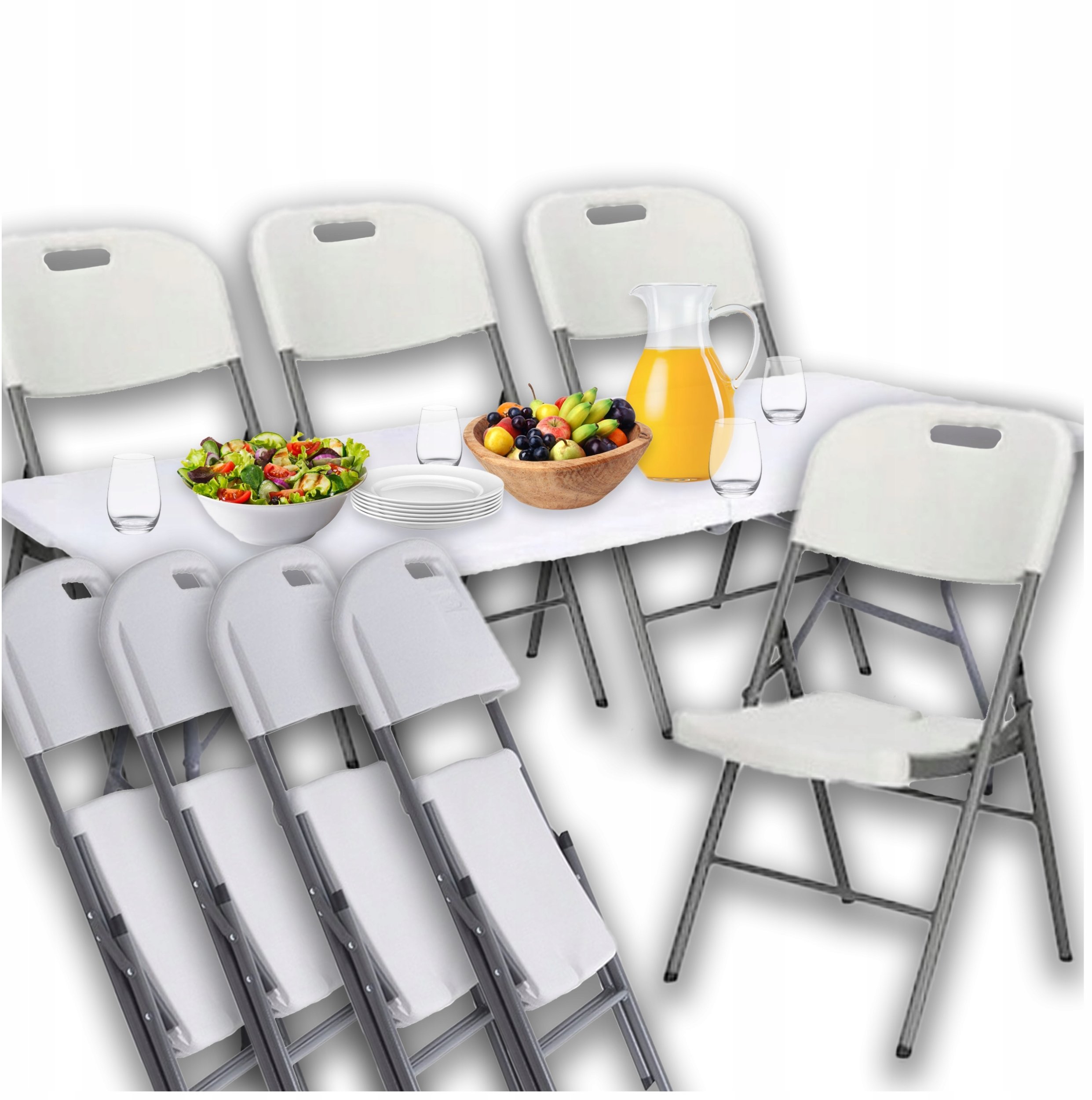 Hitbaits STÓŁ CATERINGOWY 180CM 4 KRZESŁA KANZA