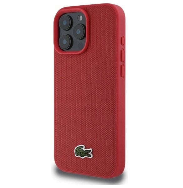 Lacoste LCHMP16XPVCR iPhone 16 Pro Max6.9" czerwony/red hardcase Iconic Petit Pique MagSafe