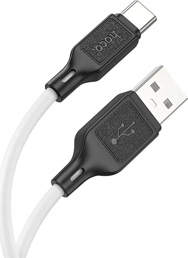 Kabel USB Hoco USB-A - USB-C 1 m Biały