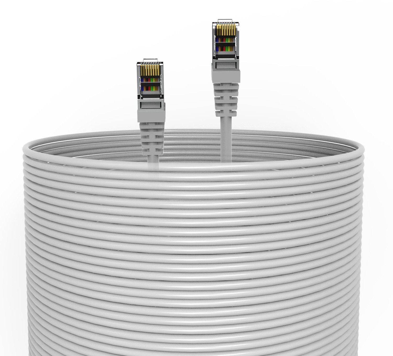 INCA Ethernetkabel ICAT7-100AG S/FTP1 23 AWG CAT7-Kabel 100M