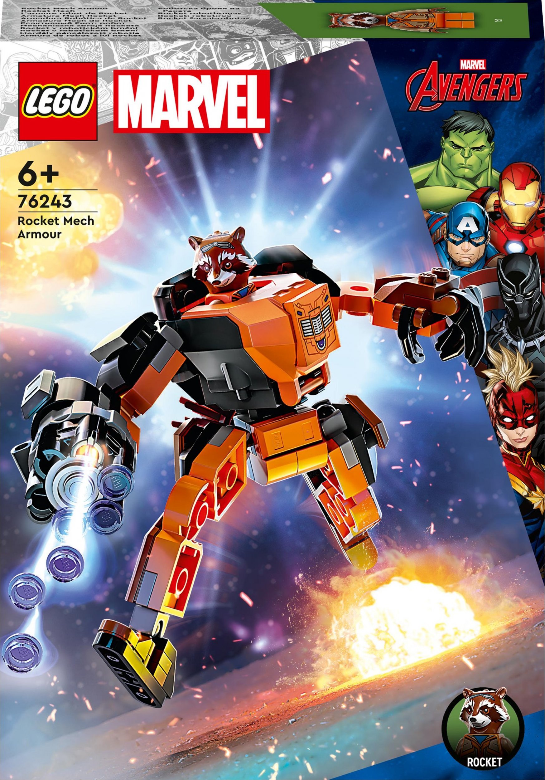 LEGO Marvel Mechaniczna zbroja Rocketa (76243)